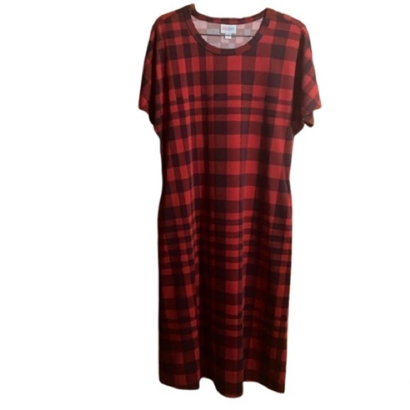 LuLaRoe Dresses & Skirts - #217 LuLaRoe Medium Marly dress with belt and pockets